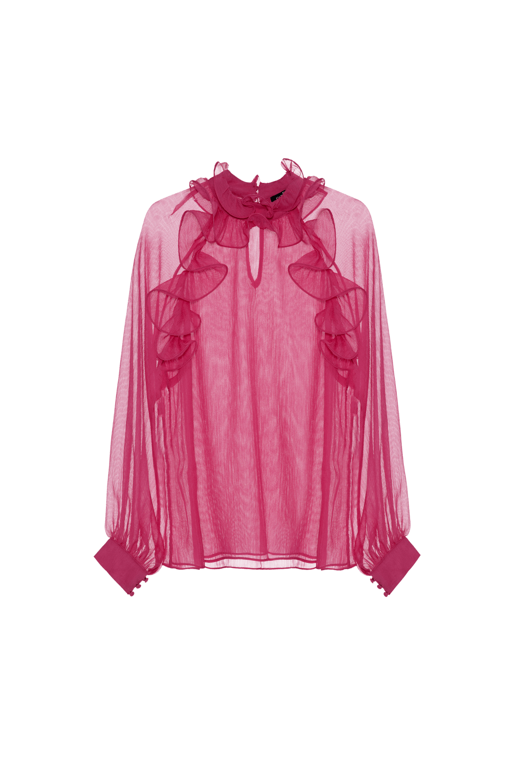 Camisa silky plisse rosa