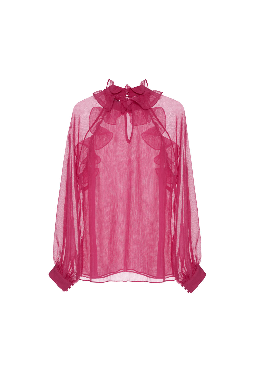 Camisa silky plisse rosa