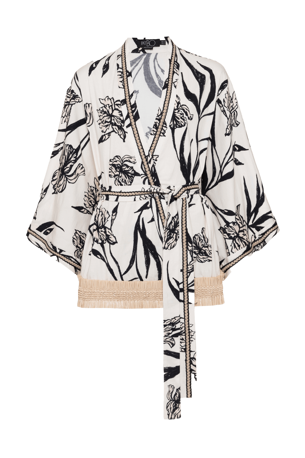 Kimono curto irís off white