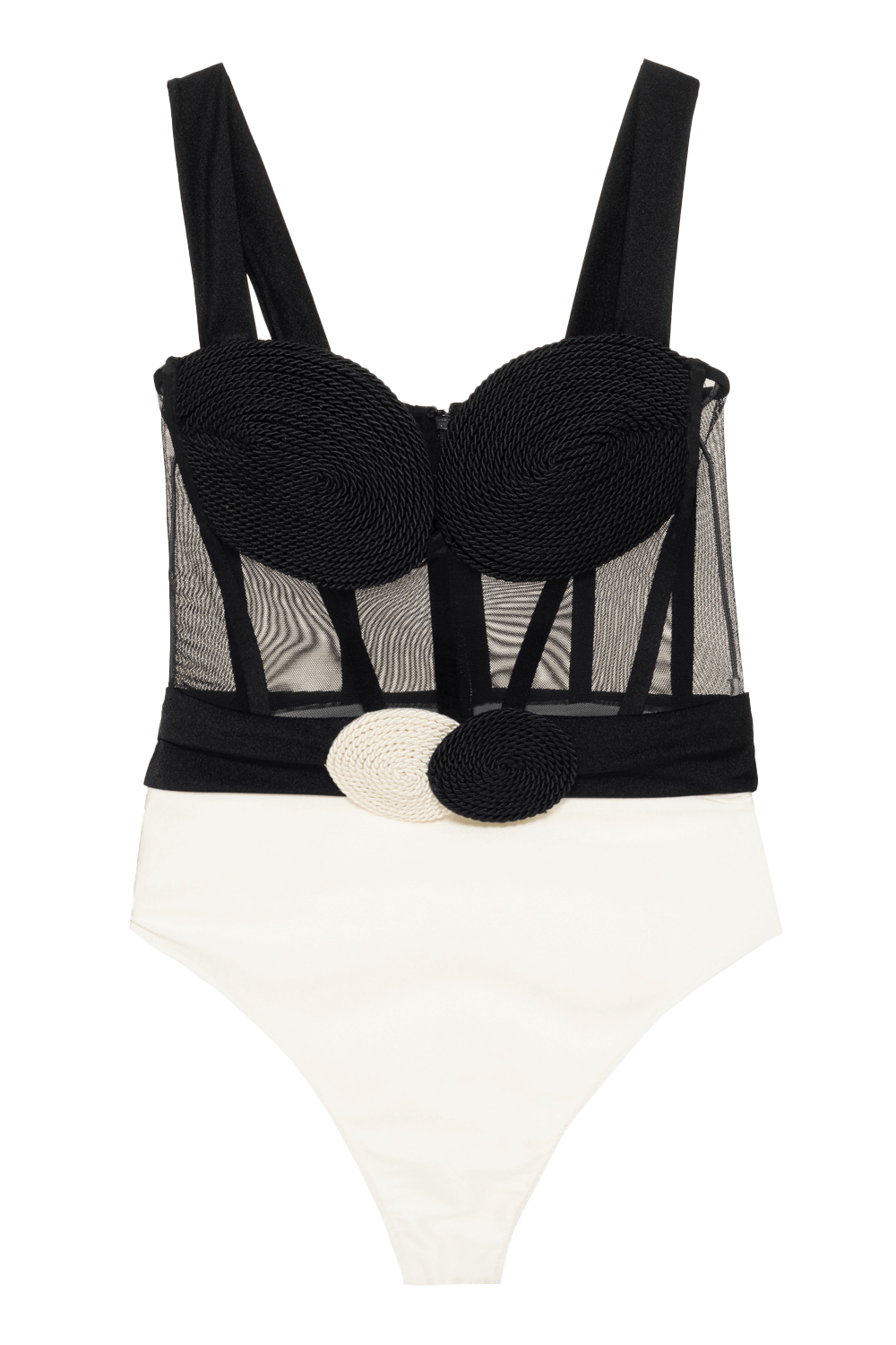 Body jersey sands preto com branco