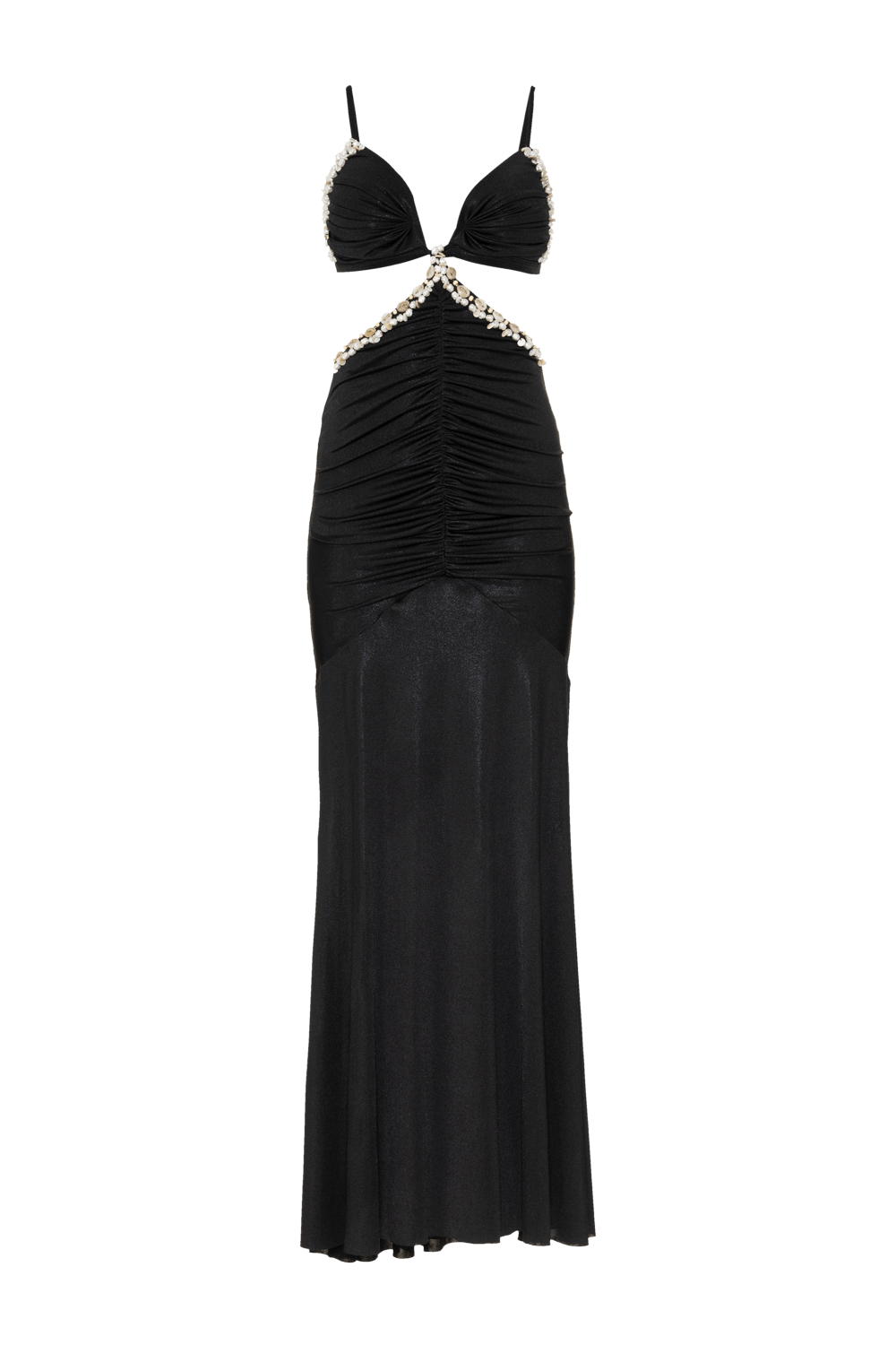 Vestido longo dune jersey preto