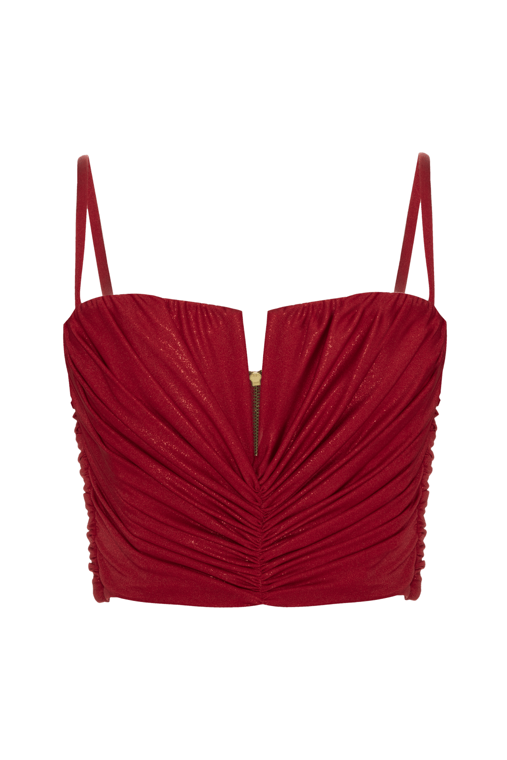 Top cropped dune jersey vermelho