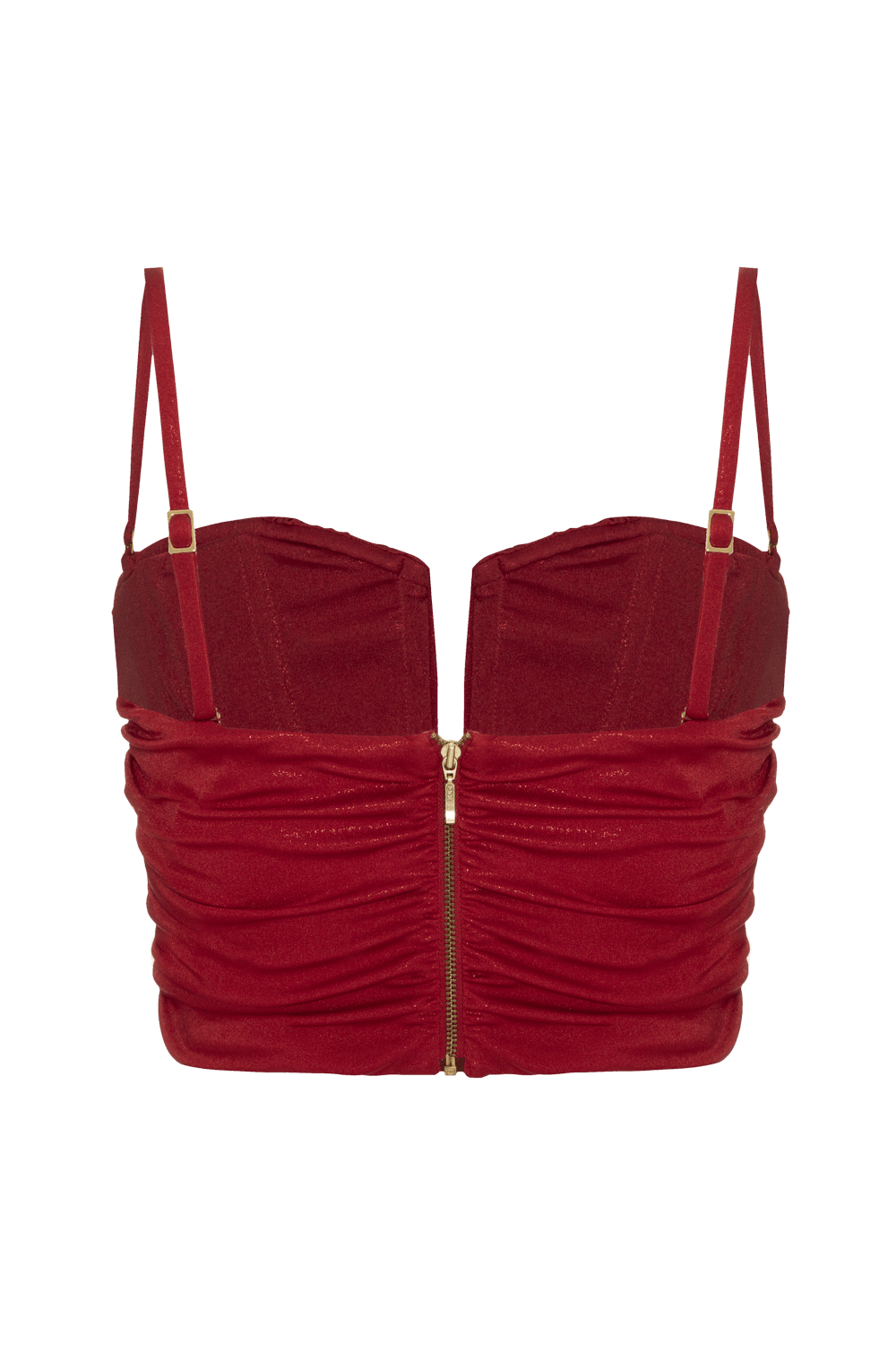 Top cropped dune jersey vermelho